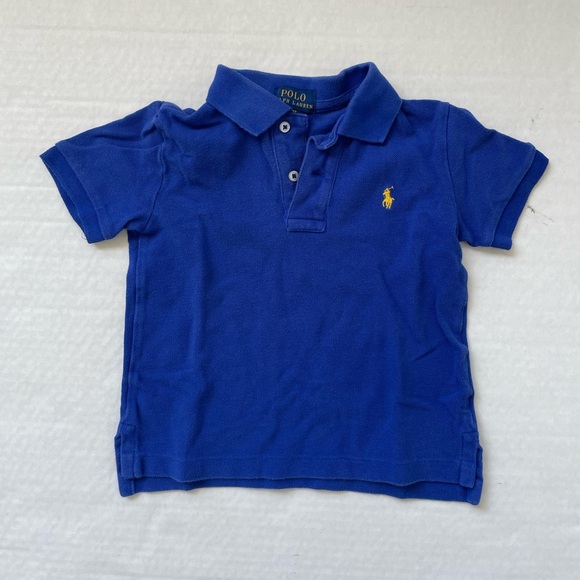 Polo Ralph Lauren Other - POLO Ralph Lauren 100% Cotton Boys Blue Polo Collared Shirt Sz 2T Pony Toddler